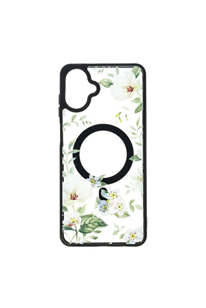 SEP Husa TPU+PC MagSafe Botanical Samsung Galaxy A07 White Magnolia