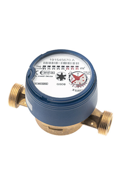 OEM Contor de apă rece BMeters GSD8 monojet cu cadran uscat rotativ la 360 de...