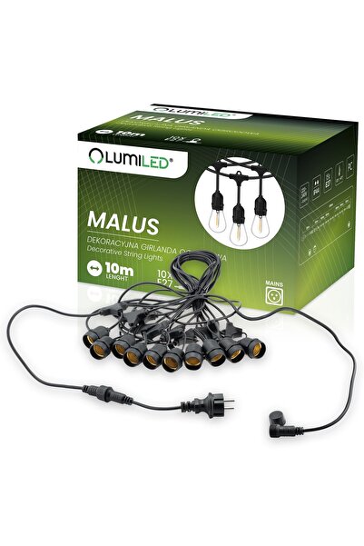Lumiled MALUS Ghirlandă luminoasă de exterior pentru grădină 10m 10x E27