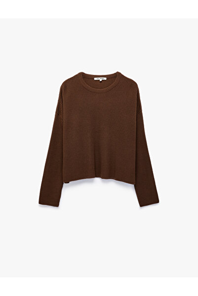 Koton Long Sleeve Crew Neck Basic Knitwear Sweater