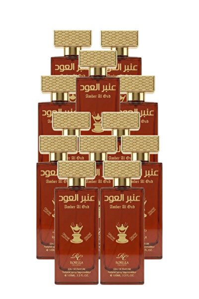 ROSELLA 12 Pieces Amber Al Oud Perfume 100ML