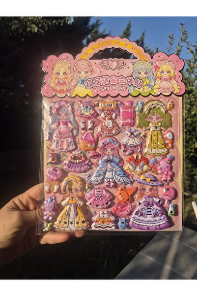 7nisan Sticker Set -Embossed Dress-Up Sticker /Model1