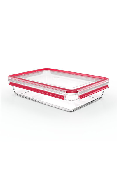 TEFAL Casserole MasterSeal Glass N1041210, 3 L, glass, 100% airtight seal, tr...