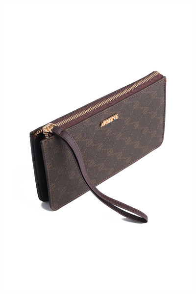 Armine Dotted wallet coffee