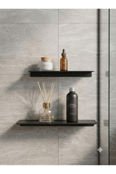 EVA METAL TASARIM 2'li Metal Raf Banyo Düzenleyici, Raf Duvar Rafı