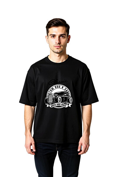 PayBuy Men's Oversize T-Shirt 100% Cotton Classic Car Tuning Culture Printed ...