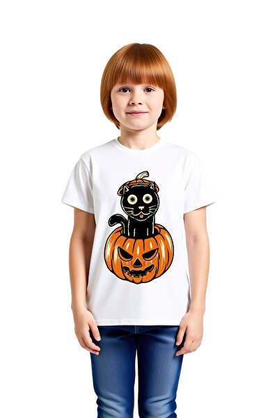 PayBuy Boys' Halloween Themed Graphic Printed Short Sleeve T-Shirt Cotton Rel...