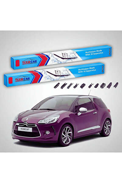 TEAMCAR Wipers Citroën DS 3 Cabriolet 2015-present | Front Set Flat Premium –...