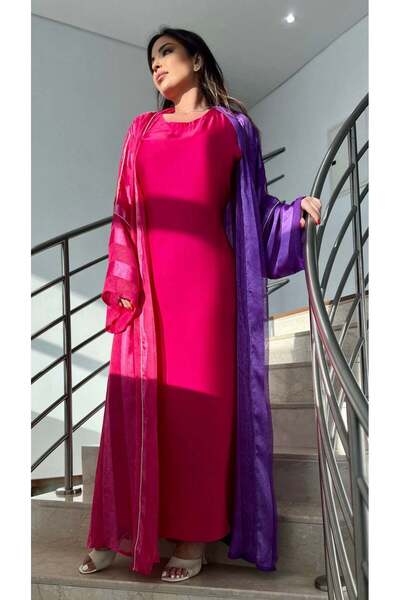 details Pink Dream Abaya Set