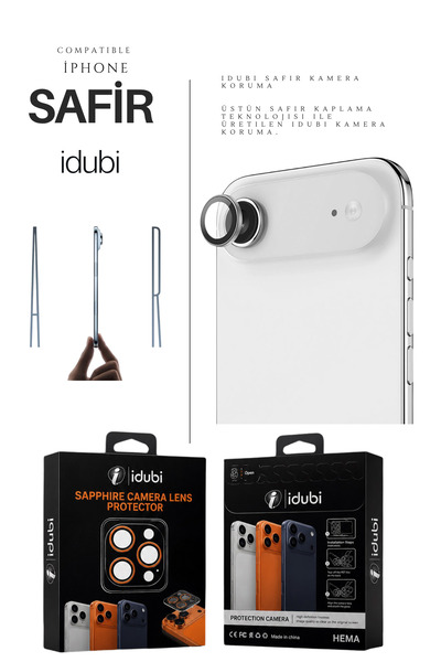 İPhone 17 Air Uyumlu Safir Kamera Lens Koruyucu