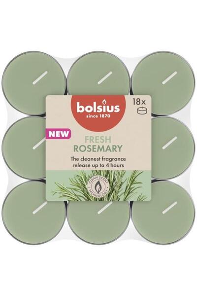 Bolsius Set 2 x Lumanare Pastila, Rozmarin, 4 Ore, 18 Bucati,