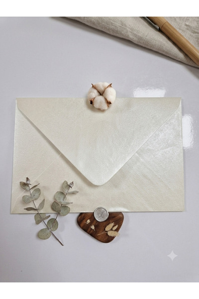 Cem Davetiye Sedefli Zarf 9x14 CM (1000 Adet)
