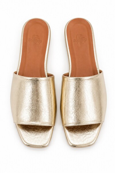 İX Lora Women's Single-Strap Patent Leather Textured Slippers - Stylish Every...