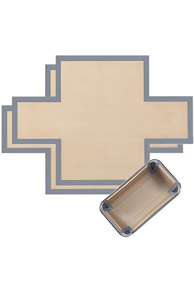 STARSTAR Baking mat set (2 pieces), silicone, non-stick, heat-resistant, oven...