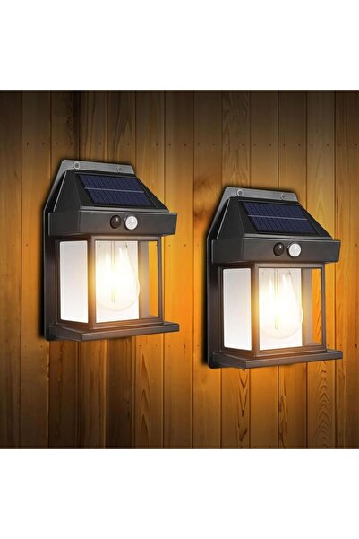 STARSTAR Outdoor Solar Lights, 2 Pack Waterproof Wall Lanterns with Motion Se...