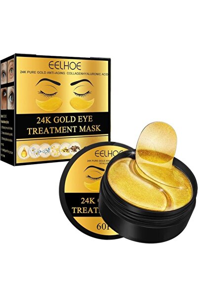 Paporich 24k Gold Eyetreatment Mask，60 Pcs Anti-aging Collagen Hyaluronic Aci...