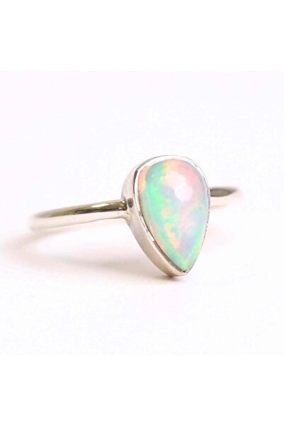 craftmystic Inel argint 925 cu Opal Etiopian lacrima - Lumina interioara si c...