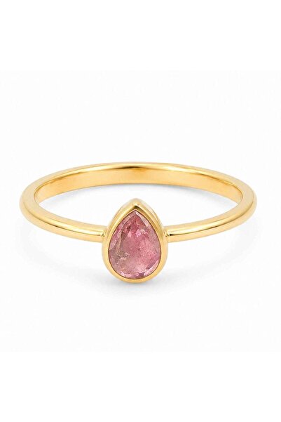 craftmystic Δαχτυλίδι Ασημένιο 925 με Δάκρυ Ροζ Τουρμαλίνης – Θηλυκότητα και ...