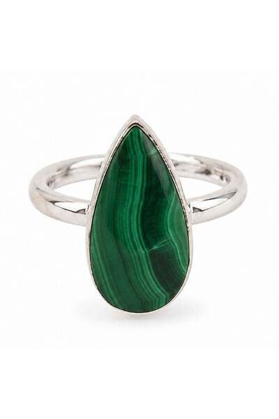 craftmystic Δαχτυλίδι Ασημένιο 925 με Δάκρυ Λαχανίτη – Προστασία και Κομψότητ...
