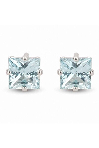 craftmystic Cercei argint 925 patrati cu topaz albastru - calm si claritate z...