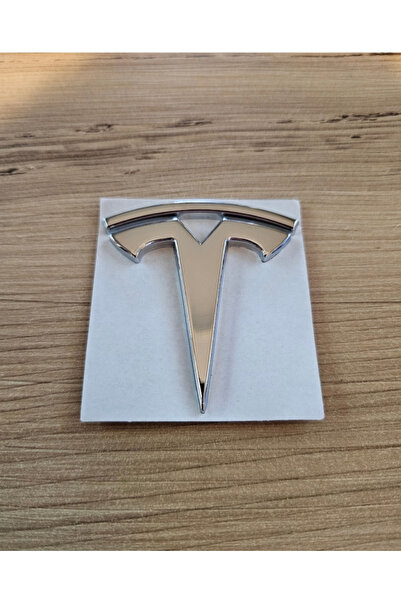 Point Tesla Model Y Legacy / Model 3 Ön Kaput Arma Logo Krom Nikelaj 6x6cm