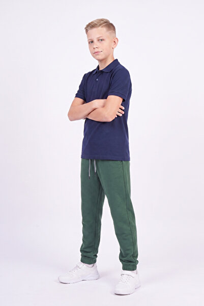 FYK KİDS Boys' Double Pocket Elastic Cuffed Straight Jogger Sweatpants