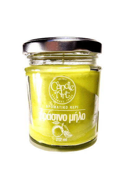 Candle n'Art Candle n' Art Βοτανικό Αρωματικό Κερί Πράσινο Μήλο 212ml