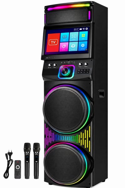 Blackbird Game Center Blic BLS-82 Akıllı LED Ekranlı Parti Hoparlörü 12 Inç RGB Taşınabilir Bluetooth Ses Sistemi