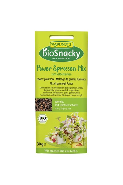 BioSnacky Rapunzel Amestec de semințe organice pentru germinare, 30g