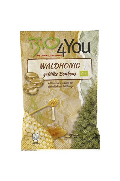BIO4YOU Bomboane cu miere de pădure organică, 75g