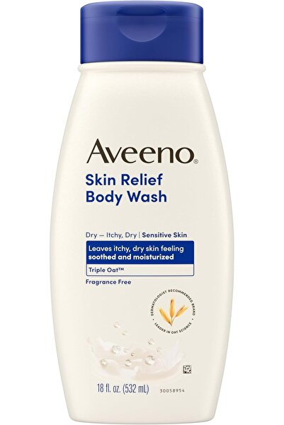 AVEENO Skin Relief Fragrance-Free Body Wash with Triple Oat Formula, Gentle D...
