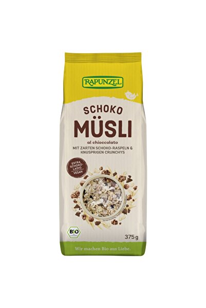 Rapunzel Muesli cu ciocolată, bio vegan, 375g