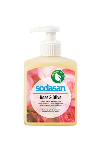 Sodasan Săpun lichid cu trandafir (Rose-Olive) 300 Ml 4019886076364
