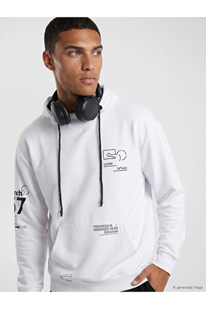 LC Waikiki Lcw Printed Men's Hoodie