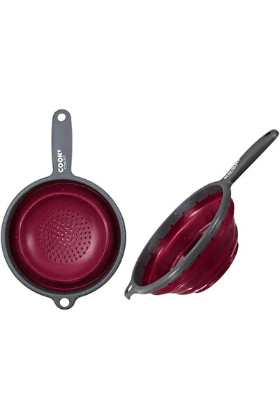 CMP Kitchen Foldable Silicone Strainer Colanders, Collapsible Colanders with ...
