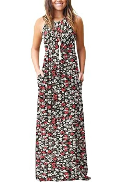 Grecerelle Women's Fashion Summer Sleeveless Racerback Loose Plain Maxi Dress...