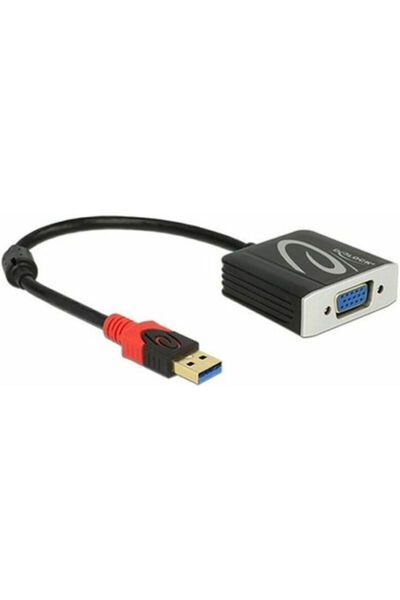 DELOCK Μετατροπέας USB-A Αρσενικό σε VGA Θηλυκό 1 Τεμάχιο 62738