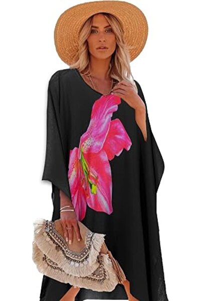 Moss Rose Women's Beach Cover up Swimsuit Kimono Cardigan with Bohemian Flora...