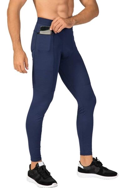 GENERAL One Leg Compression Tights for Basketball Athletic Workout Gym Leggin...