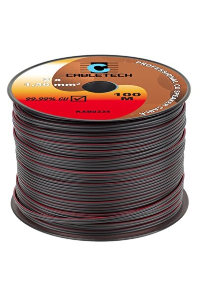 Lechpol Cablu profesional de cupru pentru boxe 2 x 1.5 mm², rolă de 100 m