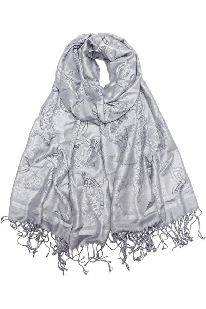 GENERAL Women's Pashmina Shawl and Wrap Two Tone Ethnic Paisley Pattern Scarf...