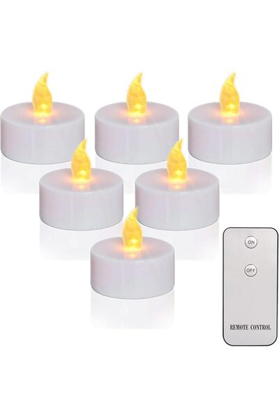 GENERAL 12 Pack Flameless Candle Lights,Realistic and Bright Flickering Batte...