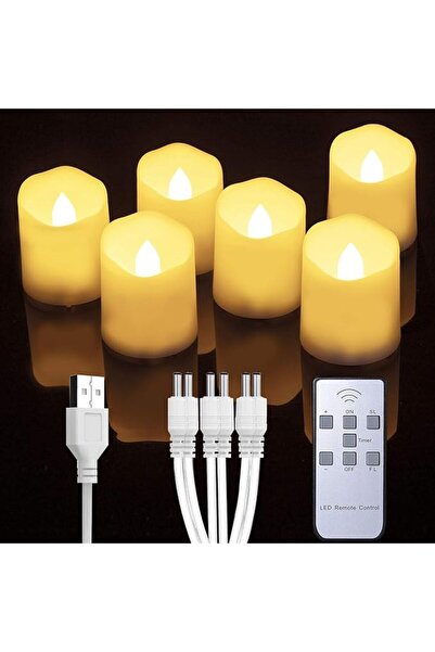 Homemory Flameless Real Wax LED Candles with Remote Control, 400 Hours + Tea ...