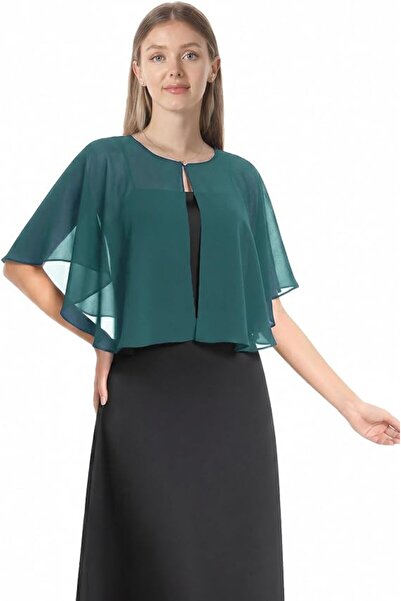 GENERAL Chiffon Capelet Soft Shawls and Wraps for Dresses Womens Accessories ...