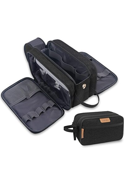 Lacdo Toiletry Bag for Men, Travel Toiletry Organizer Dopp Kit Water-Resistan...