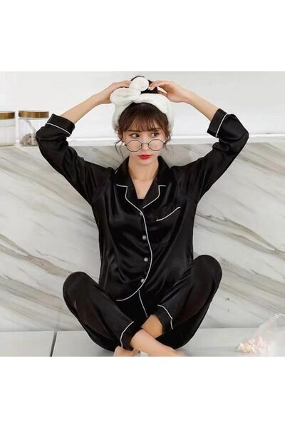 GENERAL Womens Rayon Silk Pajamas Sexy Stripe Sleepwear Set Women Pajama Set ...