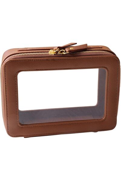 SANHECUN Toiletry bag waterproof cosmetic organizer with hanging hook for tra...
