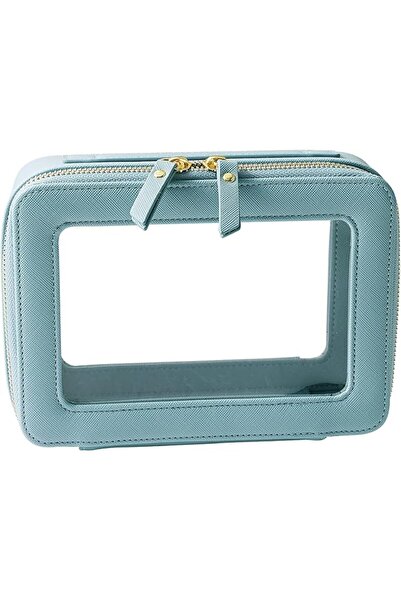 SANHECUN Toiletry bag waterproof cosmetic organizer with hanging hook for tra...