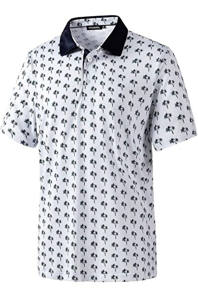 GENERAL Golf Shirts for Men Dry Fit Performance Print Short Sleeve Moisture W...