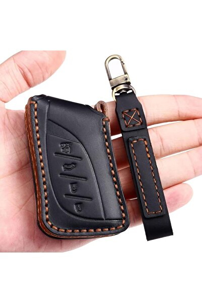 GENERAL Leather Car Key Fob Cover for 2021-2023 Lexus ES RX Compatible with N...